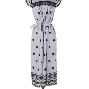 Zara Dresses - Sold - Zara Striped dress with embroidery XS Zara Dresses - Sold - Zara Striped dress with embroidery XS